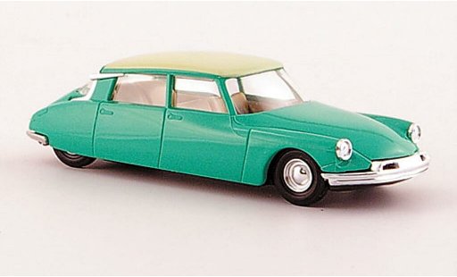 Citroen DS 19 1/87 Busch verte/beige avec Pneumatiksimulation 1955 miniature