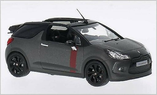DS Automobiles DS3 Cabriolet 1/43 Norev Cabrio Racing mat-grise 2014 miniature