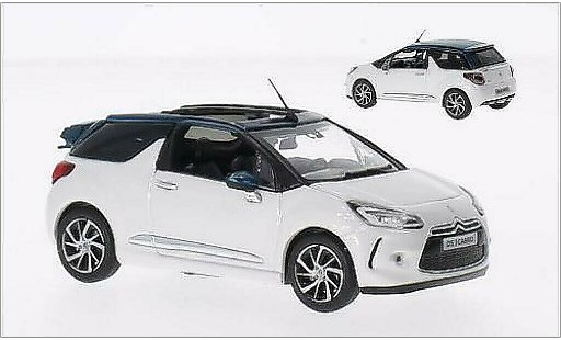 DS Automobiles DS3 Cabriolet 1/43 Norev Cabrio blanche/metallise verte 2015 miniature