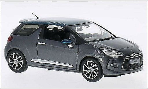 DS Automobiles DS3 Berline 1/43 Norev metallise grise/metallise verte 2015 miniature