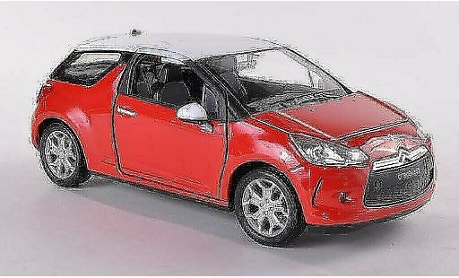 DS Automobiles DS3 Berline 1/24 Welly rouge/blanche miniature
