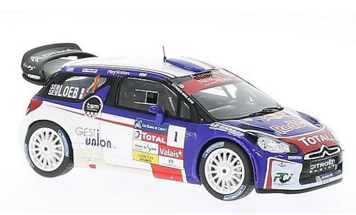 DS Automobiles DS3 WRC 1/43 Spark No.1 Red Bull Rally du Chablais 2013 miniature
