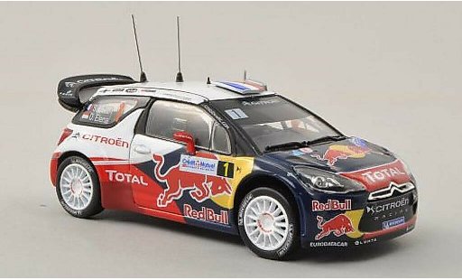 DS Automobiles DS3 WRC 1/43 Norev No.1 Red Bull / Total Rally de France 2012 /D.Elena miniature