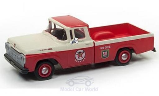 Miniature Ford F-1 1/87 Classic Metal Works 00 Pick Up rouge/beige Texaco Service 1960 Ford F-1 1/87 Classic Metal Works 00 Pick Up rouge/beige Texaco Service 1960 miniature