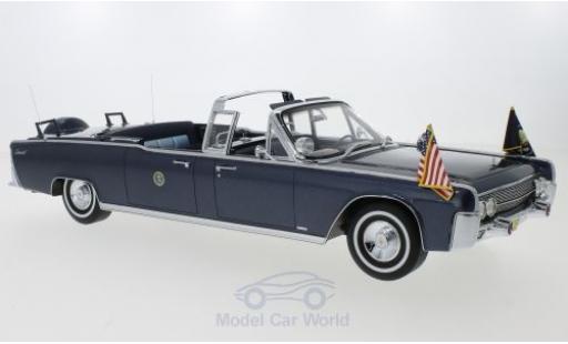 Miniature Lincoln Continental 1/18 CMF SS-100-X metallise bleue John F. Kennedy 1961 Lincoln Continental 1/18 CMF SS-100-X metallise bleue John F. Kennedy 1961 miniature