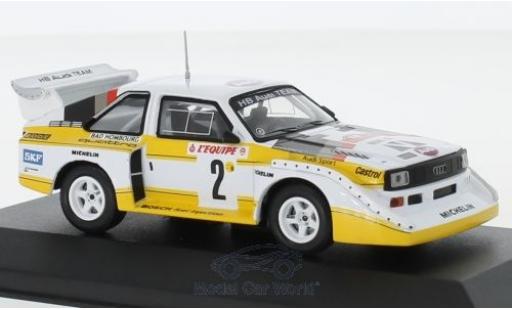 Miniature Audi Sport Quattro 1/43 CMR Sport quattro S1 No.2 HB Team HB Rallye WM Rallye Monte Carlo 1986 mit Decals W.Röhrl/C.Geistdörfer Audi Sport Quattro 1/43 CMR Sport quattro S1 No.2 HB Team HB Rallye WM Rallye Monte Carlo 1986 mit Decals W.Röhrl/C.Geistdörfer miniature