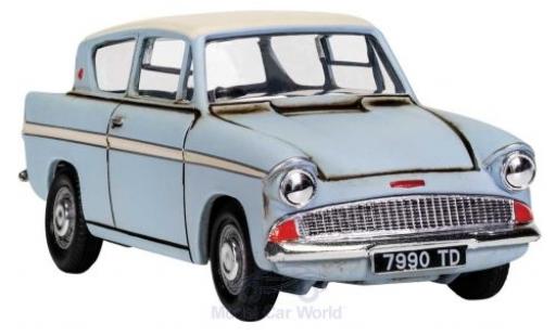 Miniature Ford Anglia 1/43 Corgi bleue/blanche Harry Potter with Harry and Ron figures Ford Anglia 1/43 Corgi bleue/blanche Harry Potter with Harry and Ron figures miniature