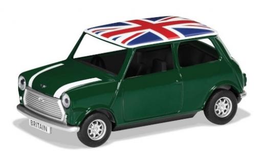 Miniature Mini Cooper 1/36 Corgi verte/blanche RHD Union Jack Best of Britannique Mini Cooper 1/36 Corgi verte/blanche RHD Union Jack Best of Britannique miniature