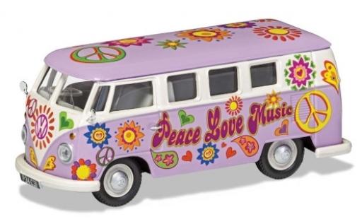 Miniature Volkswagen T1 1/43 Corgi Camper Peace Love & Music Volkswagen T1 1/43 Corgi Camper Peace Love & Music miniature