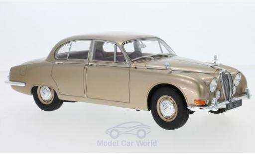 Miniature Jaguar S-Type 1/18 Cult Scale Models metallise beige RHD 1965 Jaguar S-Type 1/18 Cult Scale Models metallise beige RHD 1965 miniature