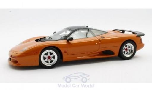 Miniature Jaguar XJ 1/18 Cult Scale Models -R metallise orange RHD 1990 Jaguar XJ 1/18 Cult Scale Models -R metallise orange RHD 1990 miniature