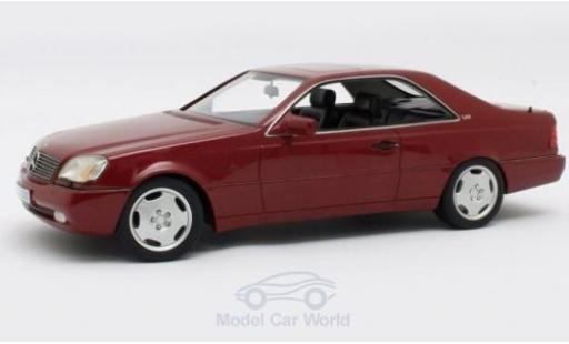 Miniature Mercedes 600 1/18 Cult Scale Models SEC (C140) metallise rouge 1992 Mercedes 600 1/18 Cult Scale Models SEC (C140) metallise rouge 1992 miniature