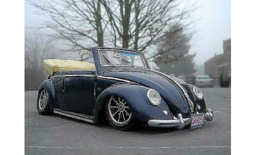 Volkswagen Kafer Base 1/18 Solido Coccinelle Cabriolet 51 resto-cal miniature