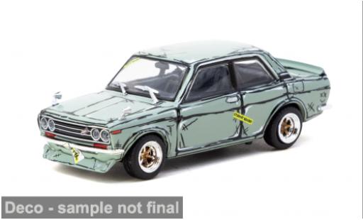 Datsun 510 1/64 Tarmac Works Bluebird Wagon verte 1973 1:64 miniature