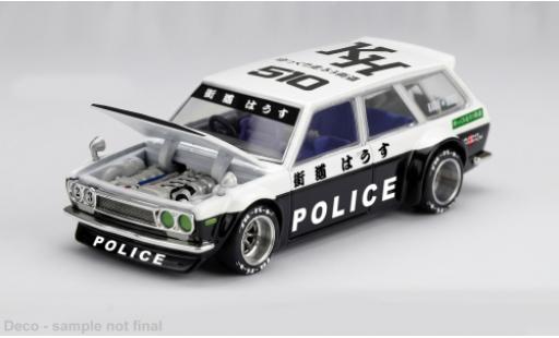 Datsun 510 1/64 Mini GT Wagon Kaido noire/blanche 1969 Police (JP) 1:64 miniature