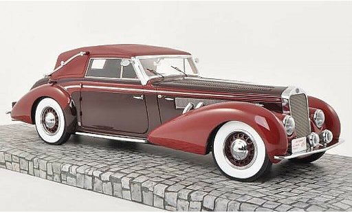 Delage D8-120 Cabriolet 1/18 Minichamps Cabrio rouge/rouge 1939 miniature