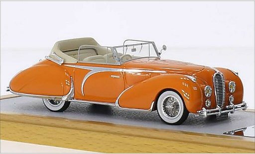 Delahaye 135 Cabriolet 1/43 Chromes Figoni Falaschi marron RHD 1948 miniature
