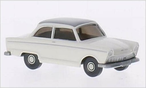 DKW Junior Berline 1/87 Wiking de Luxe blanche/mat-grise miniature