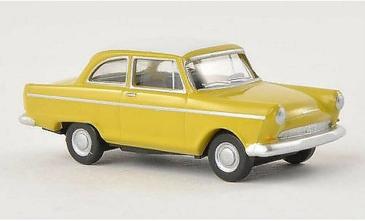 DKW Junior Berline 1/87 Herpa jaune/blanche miniature