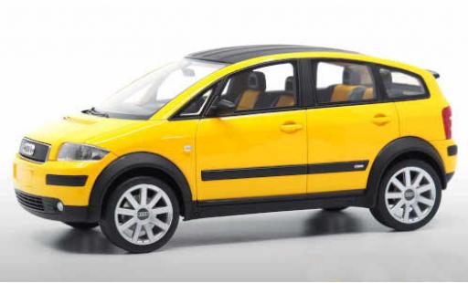 Audi A2 1/18 DNA Collectibles jaune miniature
