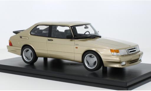 Saab 900 1/18 DNA Collectibles Turbo T16 flux d'air metallise beige 1988 miniature