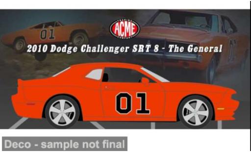 Dodge Challenger 1/18 ACME SRT 8 rouge 2010 The General 1:18 miniature