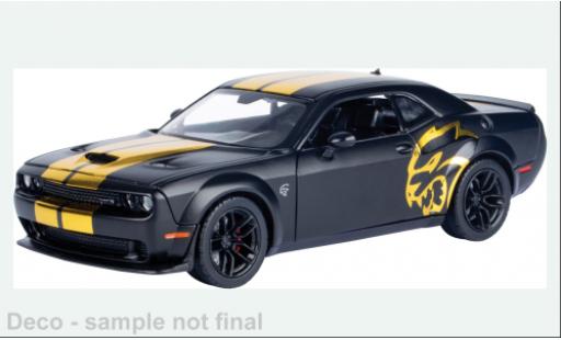 Miniature Dodge Challenger SRT Hellcat Widebody noire/gold 2018 1/24 Motormax