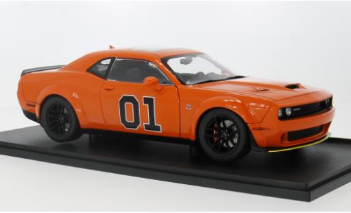 Miniature Dodge Challenger 1/18 Solido SRT orange 1:18 Dodge Challenger 1/18 Solido SRT orange 1:18 miniature