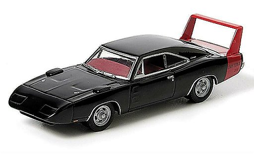 Dodge Charger Daytona 1/64 Greenlight rouge/noire 1969 miniature
