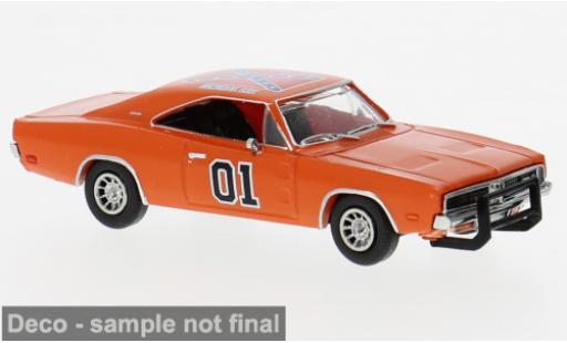 Dodge Charger 1/87 Brekina orange 1969 1:87 miniature