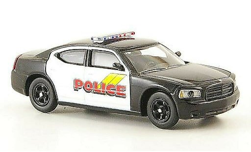 Dodge Charger Police 1/87 Ricko noire/blanche (US) miniature