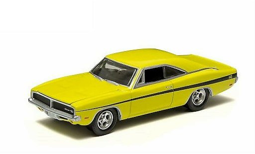 Dodge Charger R/T 1/64 Greenlight jaune 1969 miniature