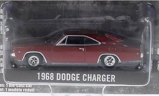 Dodge Charger R/T 1/64 Greenlight rouge 1968 miniature