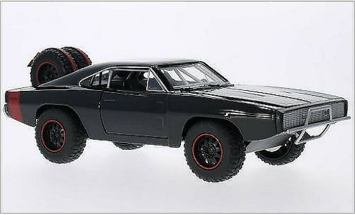 Dodge Charger R/T 1/24 Jada Toys Off Road noire 1970 miniature