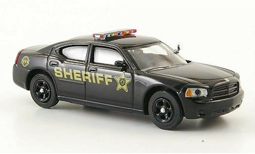 Dodge Charger police 1/87 Ricko R/T Sheriff noire (US) miniature