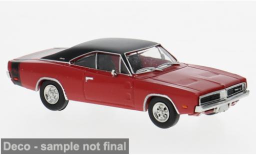 Dodge Charger 1/87 Brekina rouge/noire 1969 1:87 miniature