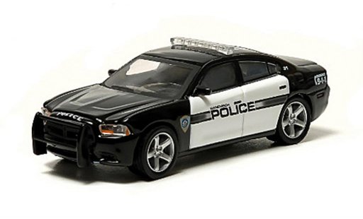 Dodge Charger police 1/64 Greenlight Sandwich Massachusetts (USA) 2012 miniature