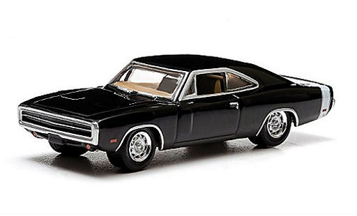 Dodge Charger Coupe 1/64 Greenlight noire/blanche Supernatural 1970 miniature