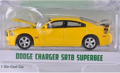 Dodge Charger SRT 1/64 Greenlight SRT8 SuperBee jaune/noire 2012 miniature