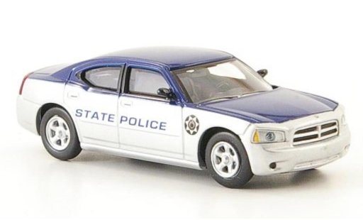 Dodge Charger police 1/87 Ricko State grise/bleu (US) miniature