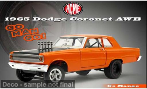 Dodge Coronet 1/18 ACME AWB orange 1965 Go Man Go! 1:18 miniature