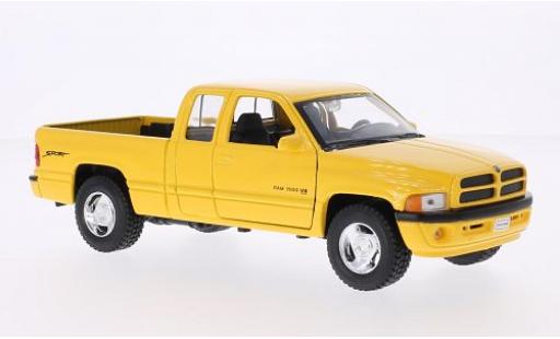 Miniature Dodge RAM 1/24 Welly Ram Quad Cab 1 jaune 1:24 Dodge RAM 1/24 Welly Ram Quad Cab 1 jaune 1:24 miniature