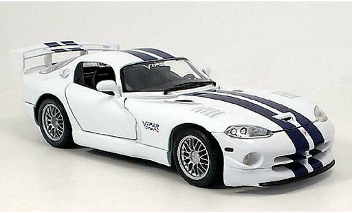 Dodge Viper Roadster 1/18 Maisto GT2 bleu-blanche miniature