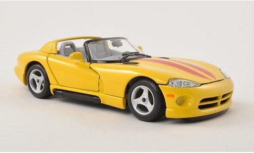 Dodge Viper RT 10 1/24 Burago / jaune/rouge miniature
