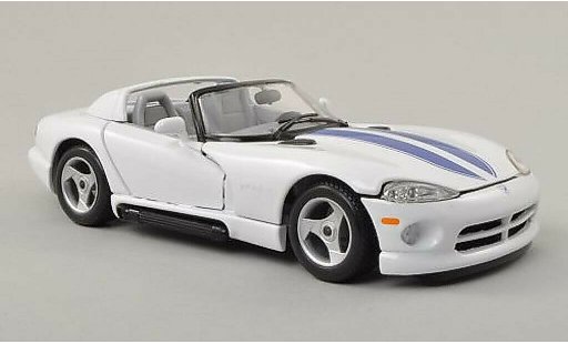 Dodge Viper RT 10 1/24 Burago / blanche/bleu miniature