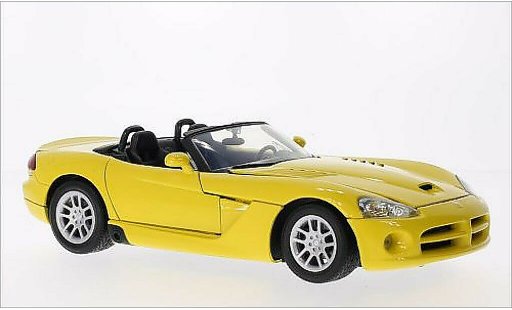 Dodge Viper SRT 10 1/18 Motormax - jaune 2003 miniature