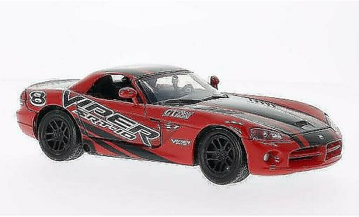 Dodge Viper SRT 10 1/24 Motormax - No.8 rouge/noire miniature