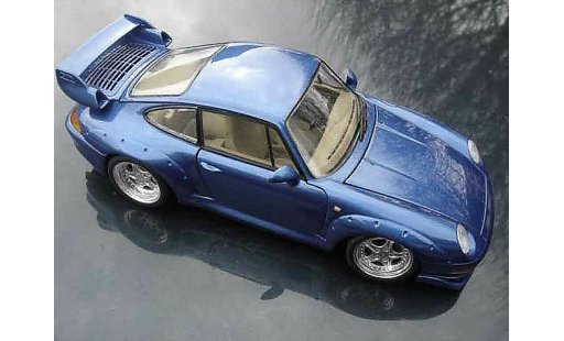 Porsche 911 GT2 1/18 Ut Models lagon bleu miniature