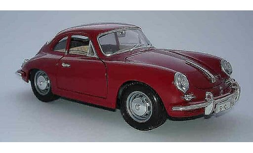 Porsche 356 B B 1/18 Burago B coupe rouge miniature