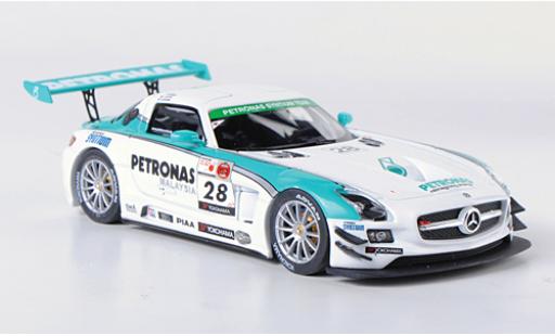 Miniature Mercedes SLS 1/43 Ebbro AMG GT3 No.28 Petronas Synthium 12h Merdeka 2011 M.Moh/T.Kataoka/J.Lester/R.Ritchie Mercedes SLS 1/43 Ebbro AMG GT3 No.28 Petronas Synthium 12h Merdeka 2011 M.Moh/T.Kataoka/J.Lester/R.Ritchie miniature
